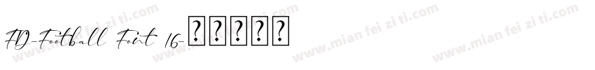 FD-Football Font 16字体转换